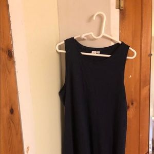 Navy Blue Midi Dress